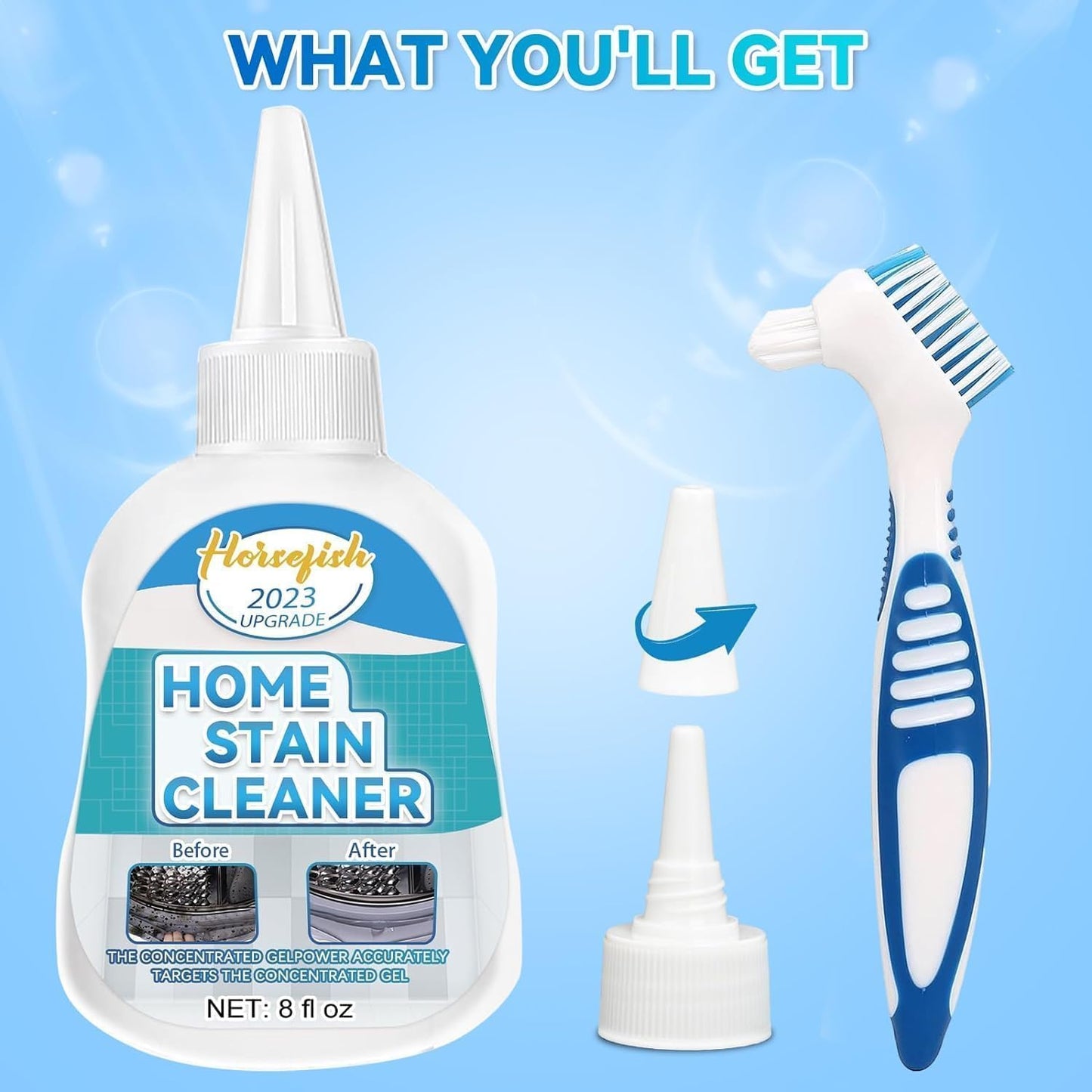 Mold Removal Gel – Heavy Duty Formula, Multi-Surface Cleaner & Works on Shower & Tile | BUY 1 GET 1 FREE