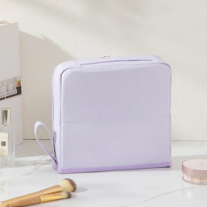 Stylish Handheld Partitioned Cosmetic Bag