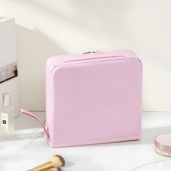 Stylish Handheld Partitioned Cosmetic Bag