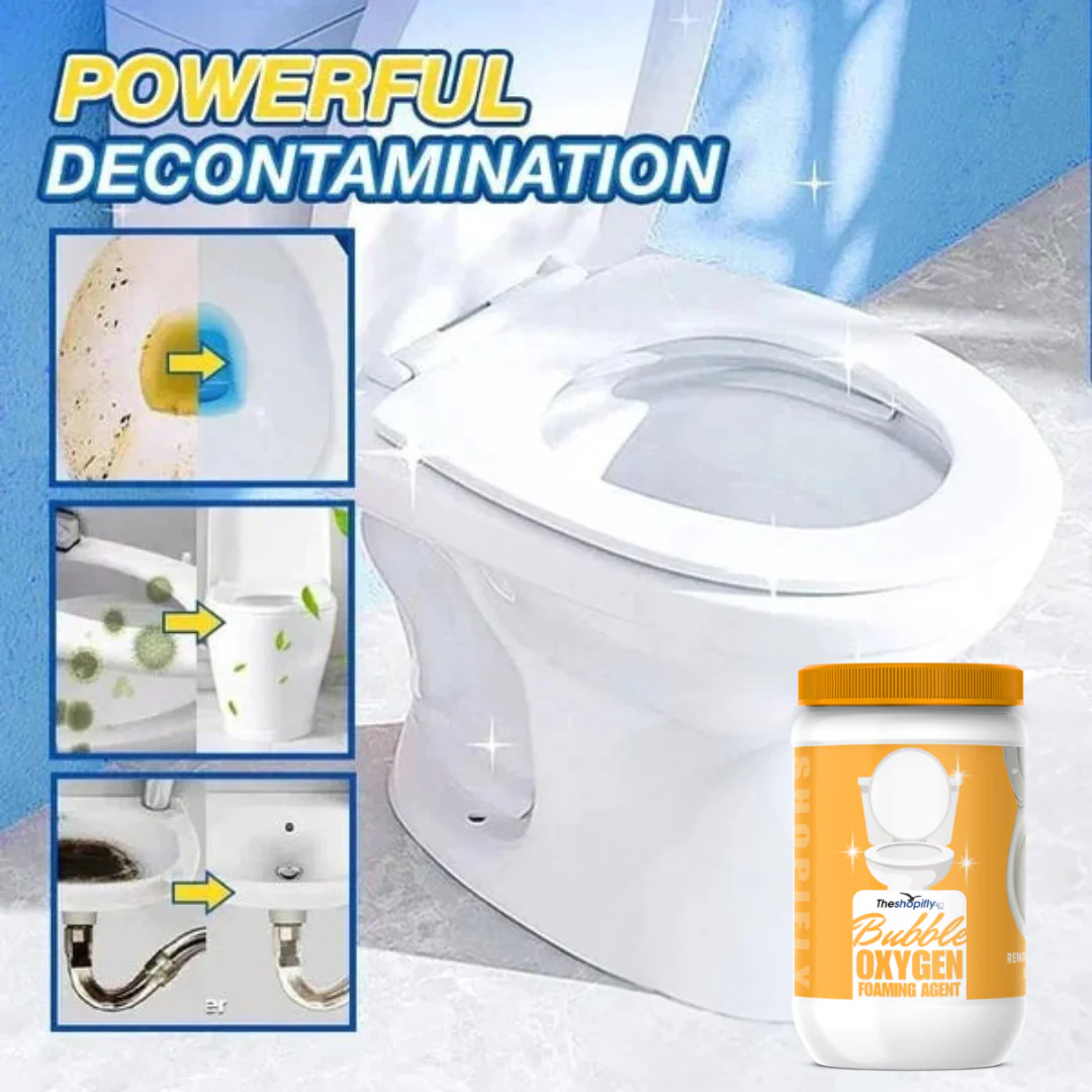Bubble Oxygen foaming Agent | Powerful Toilet Cleaning — No Scrubbing, No Touching!