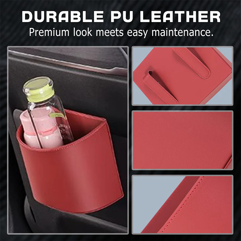 Buy 1 Get 1 FREE 🎁 Universal Leather Car Door Cup Holder
