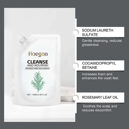 Cleanse Nourish Rosemary Shampoo for Hair Growth & Dandruff Control