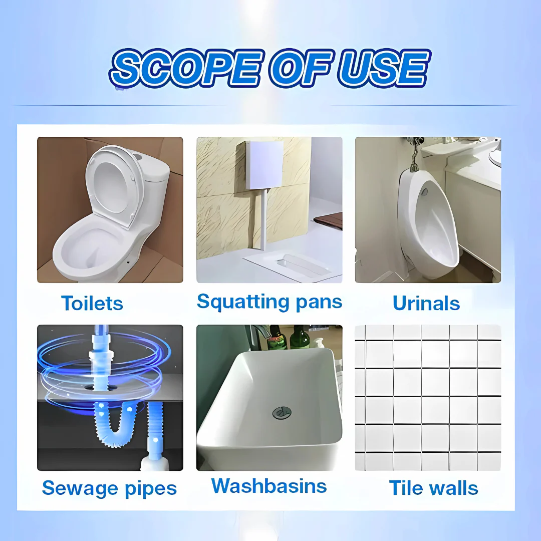 Bubble Oxygen foaming Agent | Powerful Toilet Cleaning — No Scrubbing, No Touching!