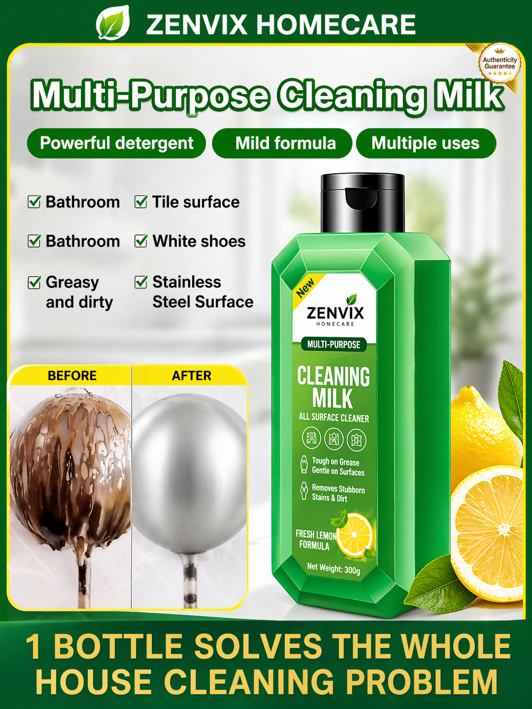 Japanese No. 1 ALL Purpose Multifunctional Cleaner PACK OF 4