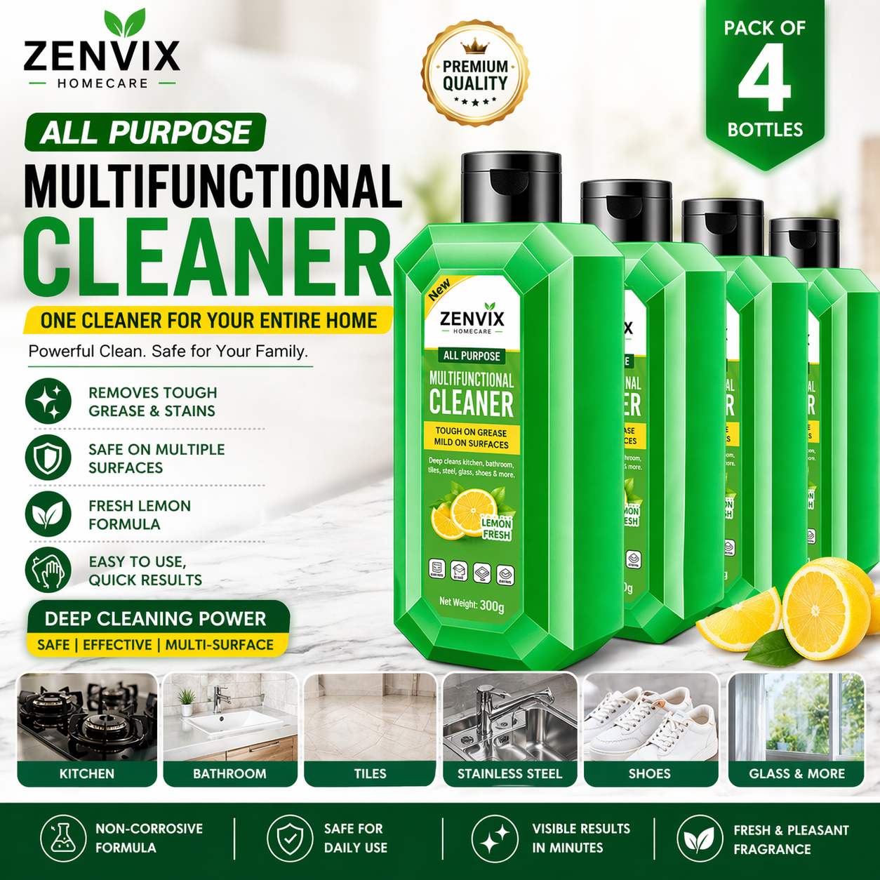 Japanese No. 1 ALL Purpose Multifunctional Cleaner PACK OF 4