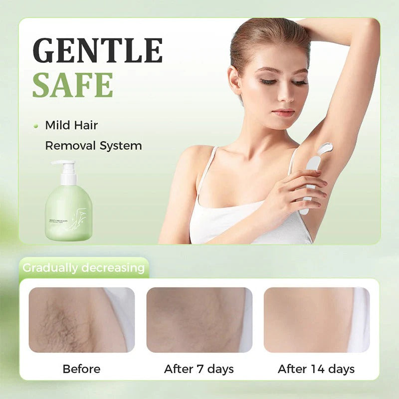 Gentle and non-irritating hair removal cream