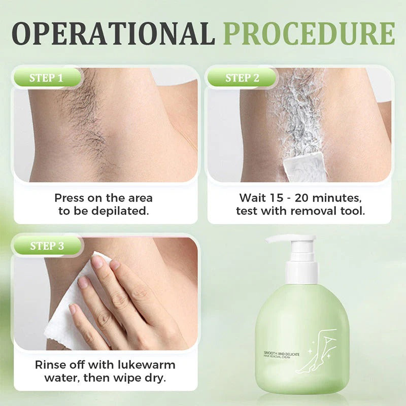 Gentle and non-irritating hair removal cream