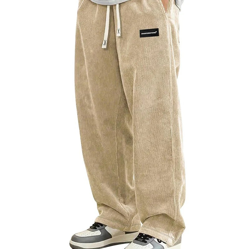 Men’s Loose Fit Drawstring Pants – Lightweight Comfort with Pockets