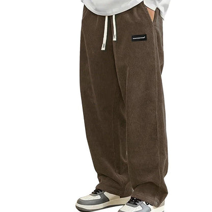 Men’s Loose Fit Drawstring Pants – Lightweight Comfort with Pockets
