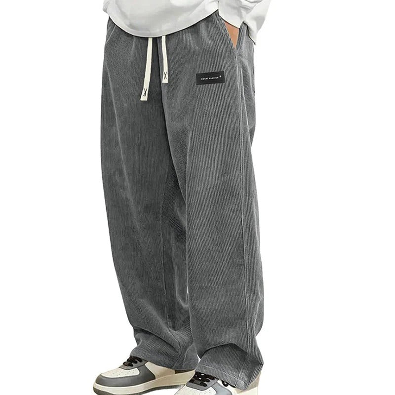 Men’s Loose Fit Drawstring Pants – Lightweight Comfort with Pockets