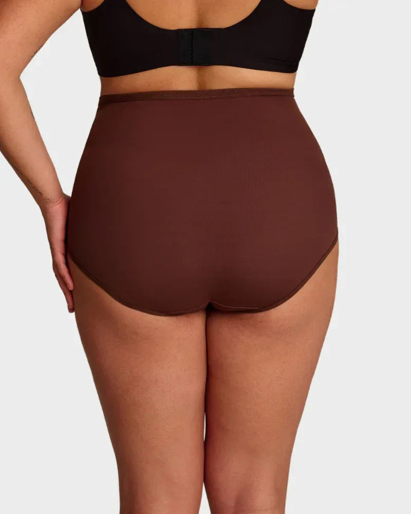 Plus-Size High-Waist Cross Tummy Control Panties ( Pack of 3 )