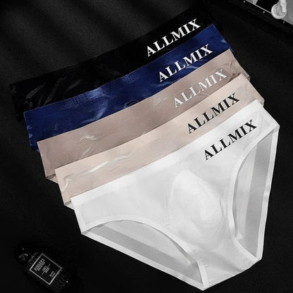 Sexy, transparent, Breathable and Comfortable 3D Ice Silk underwear ( Pack of 4 )