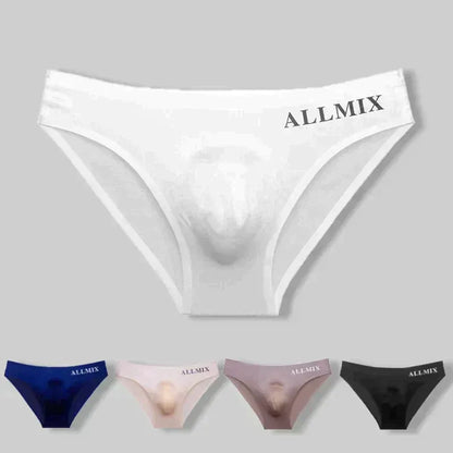 Sexy, transparent, Breathable and Comfortable 3D Ice Silk underwear ( Pack of 4 )