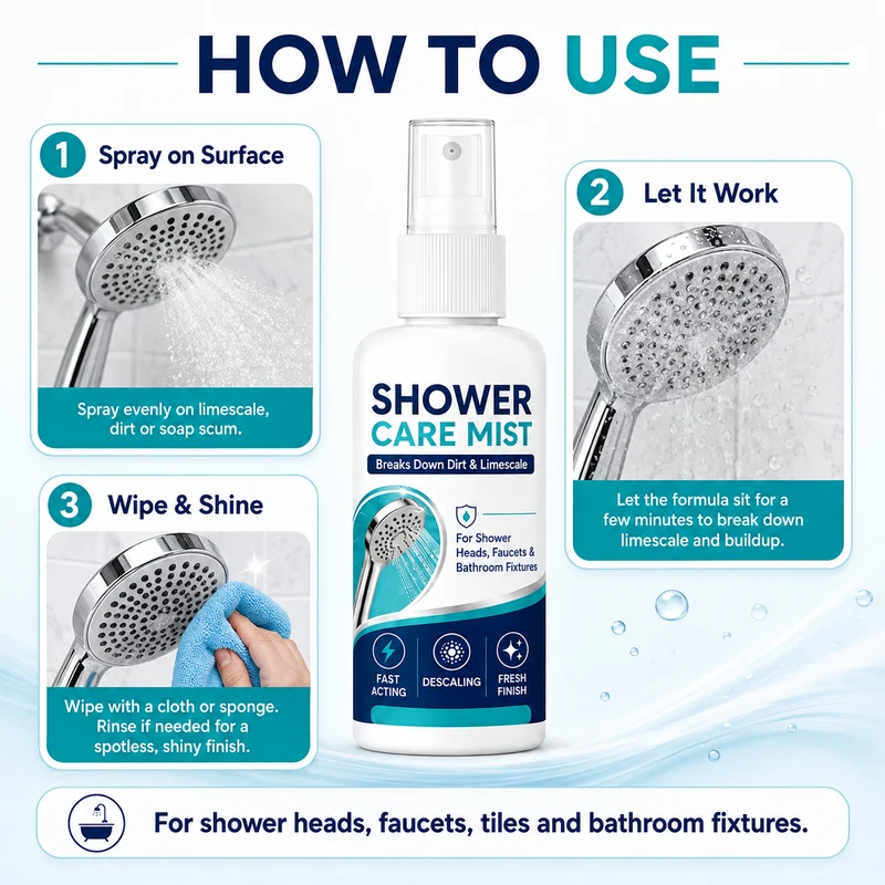 Shower Scale Remover Spray - 500ML ( BUY 1 GET 1 FREE )
