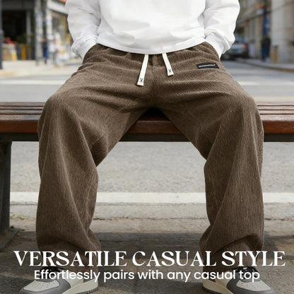 Men’s Loose Fit Drawstring Pants – Lightweight Comfort with Pockets