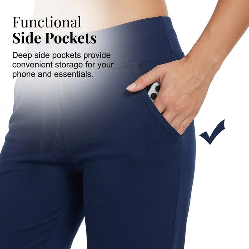 Drawstring Waist Cropped Sweatpants
