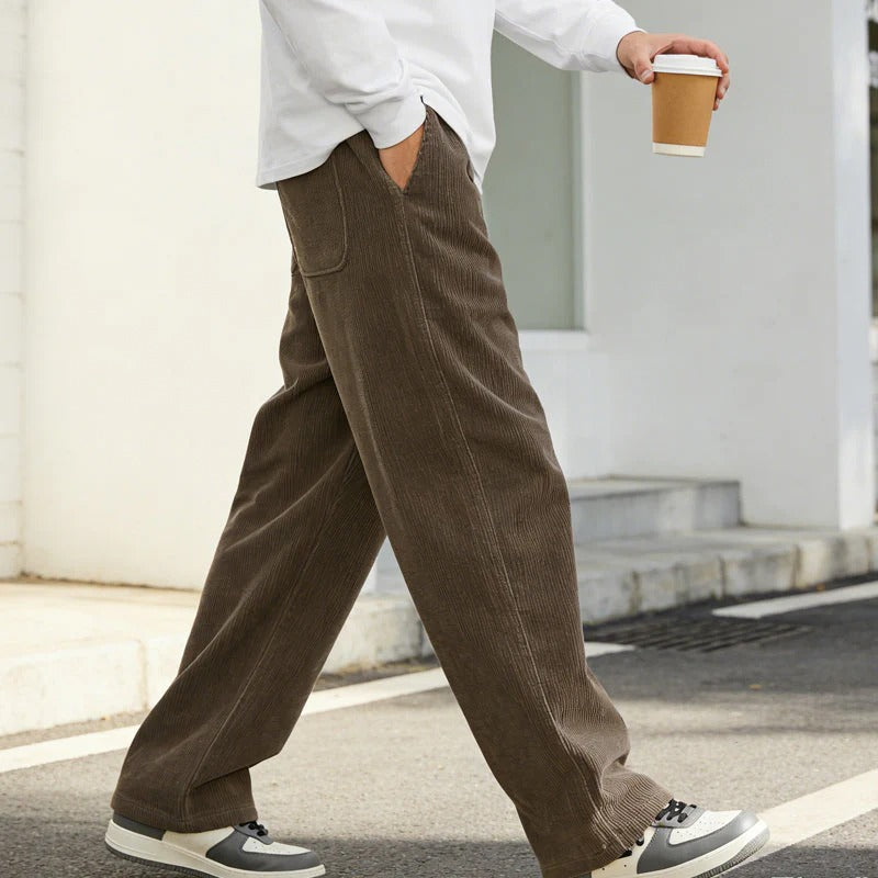 Men’s Loose Fit Drawstring Pants – Lightweight Comfort with Pockets