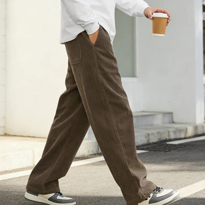 Men’s Loose Fit Drawstring Pants – Lightweight Comfort with Pockets